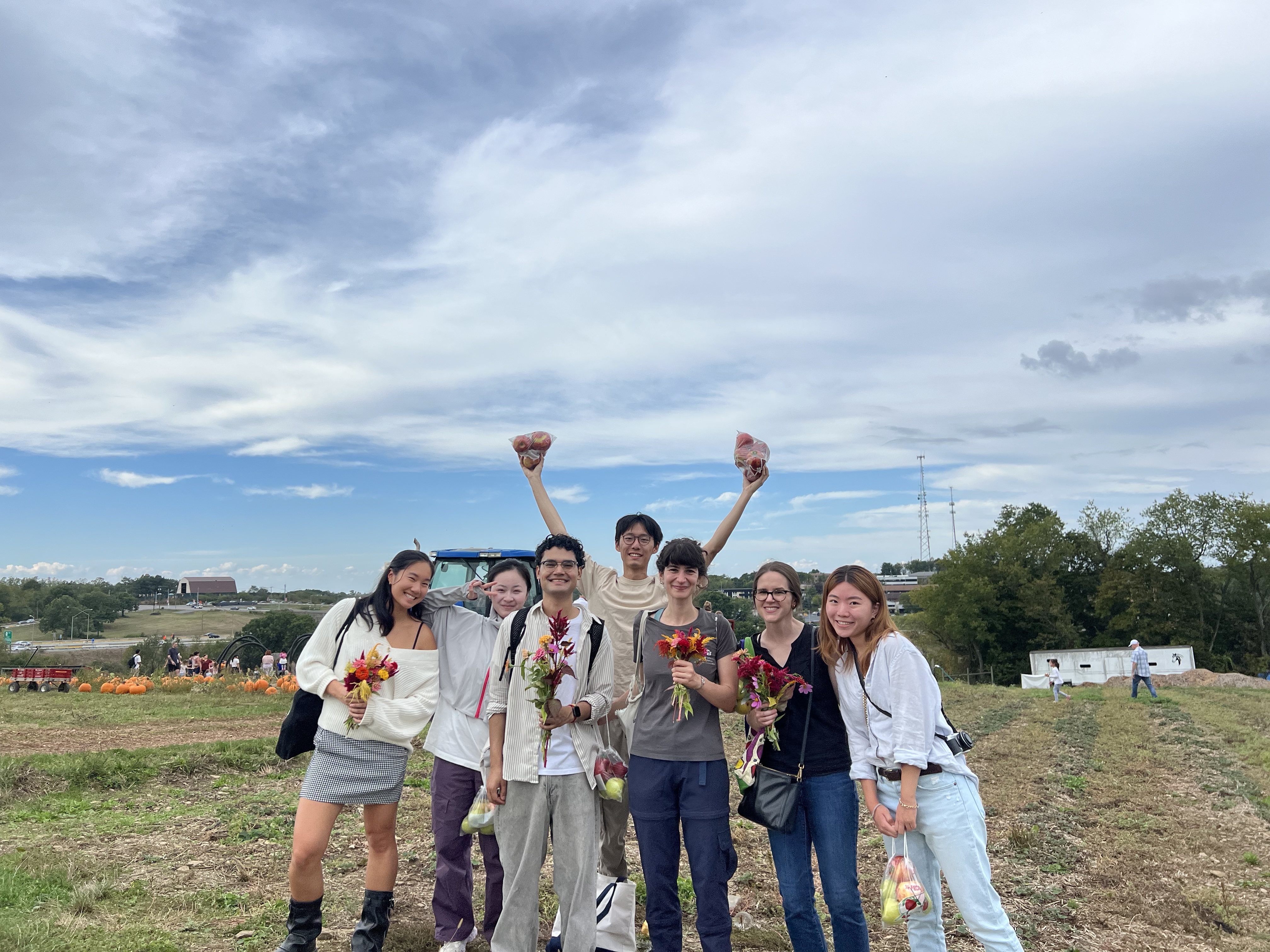Group photo at Soergel Orchards.