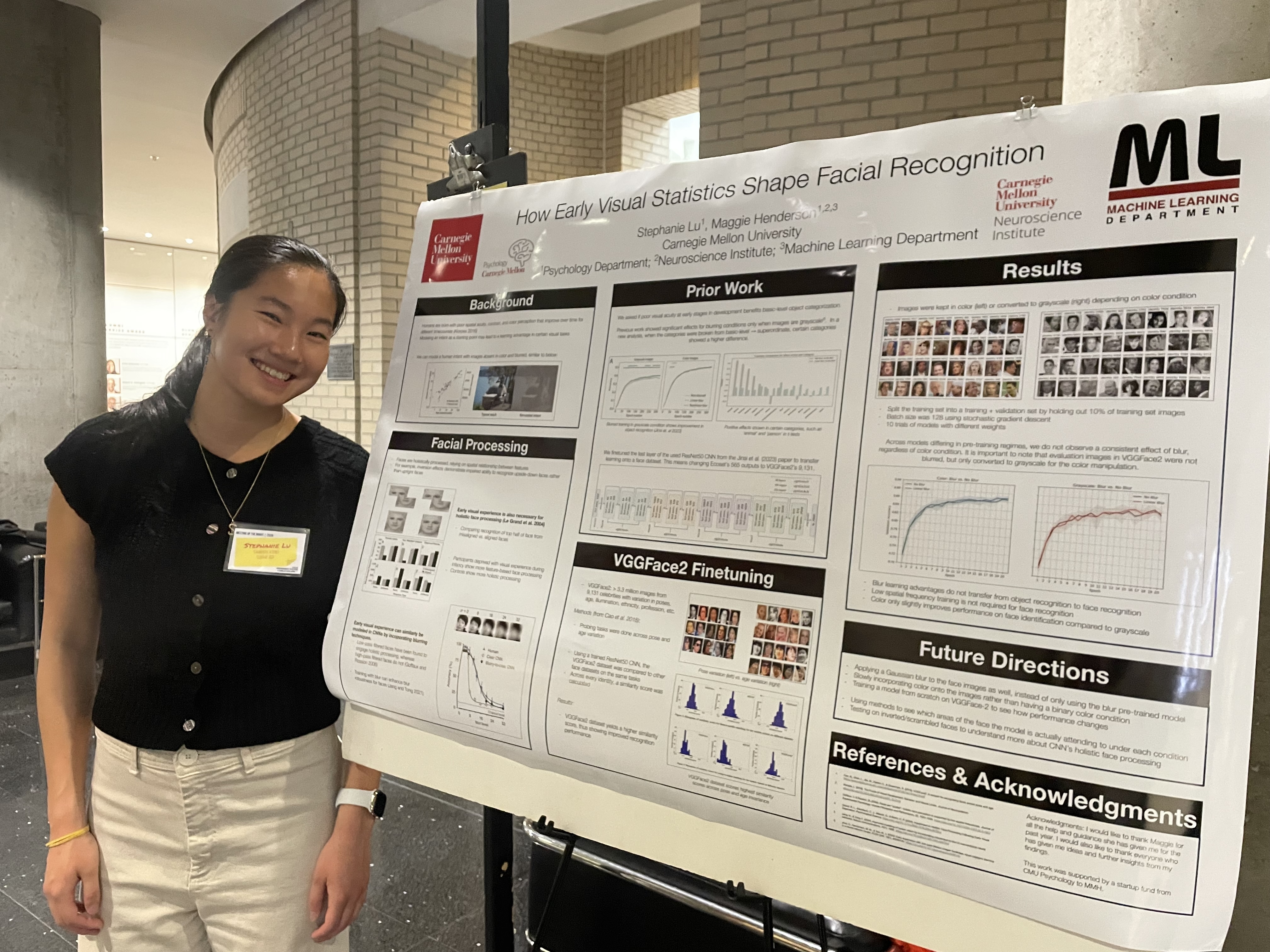 Stephanie presenting a poster at CMU Meeting of the Minds.